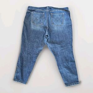Torrid Denim Jeans Plus Size 22 Skinny Leg Zipper Hem, Pocket Detail, Trendy